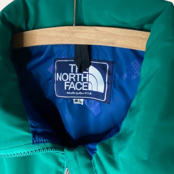The North Face Vintage Anorak Jacket Womens Large Pullover Green Windbreaker 80s - Picture 4 of 10